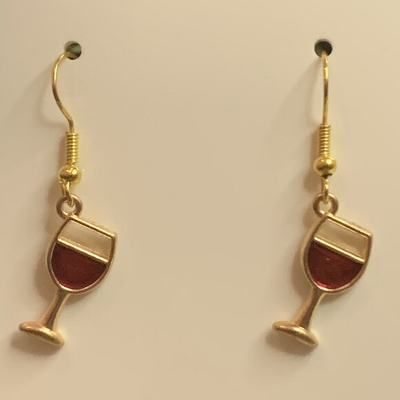Wine Earring, Alcohol Earring, Drink Earring, Funny Food Earring, Gift Idea - Picture 7 of 9
